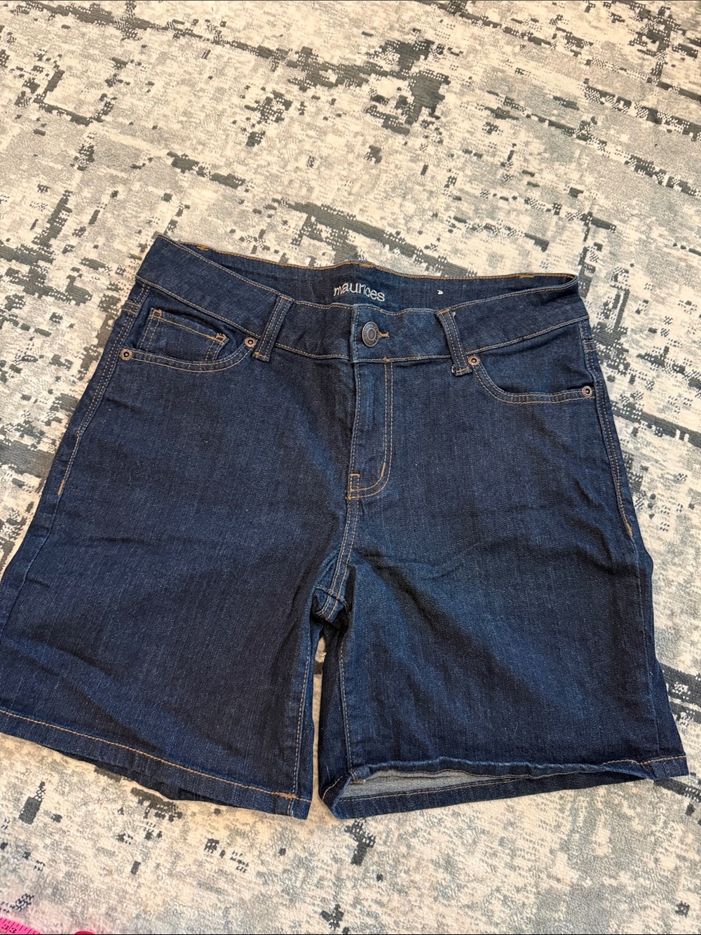 Maurices Dark Blue Denim Jean Shorts